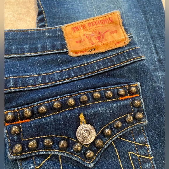 True Religion Womens Jeans Flare Size 27 Studded JOEY - Picture 5 of 6